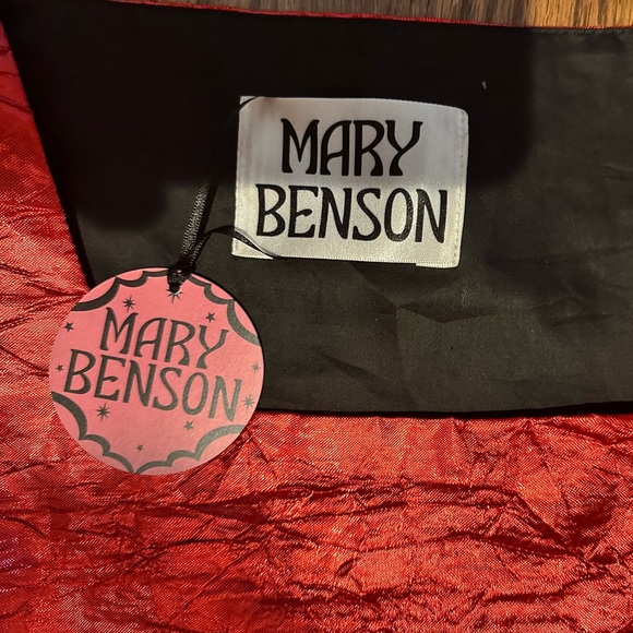 Red Metallic Lamé Dress - Picture 5 of 5